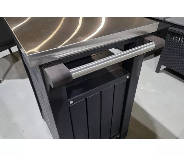 ( BEZ IEPAKOJUMA + SAKOMPLEKTĒTS ) Grila galds Unity 105L pelēks