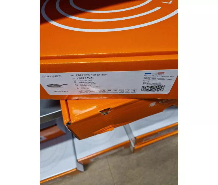( DAMAGED PACKAGING )  Le Creuset Cast iron pancake pan Ø27cm matt black