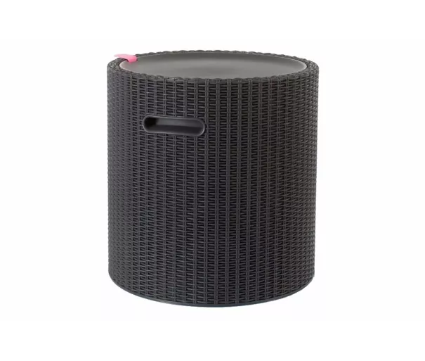 Sodo stalas - daiktų laikymo dėžė Cool Stool, rudos spalvos
