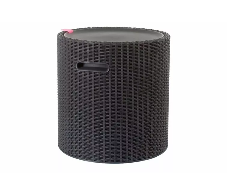 Sodo stalas - daiktų laikymo dėžė Cool Stool, rudos spalvos