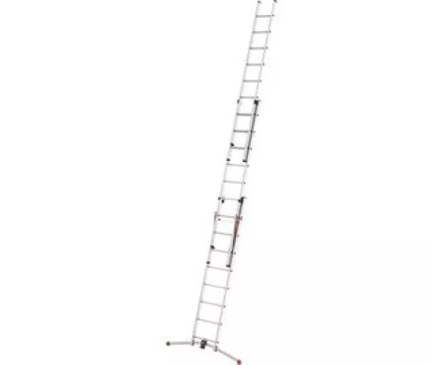 Kombineeritud redel S100 Hailo ProfiLOT / alumiinium / 2x9 + 1x8 astet