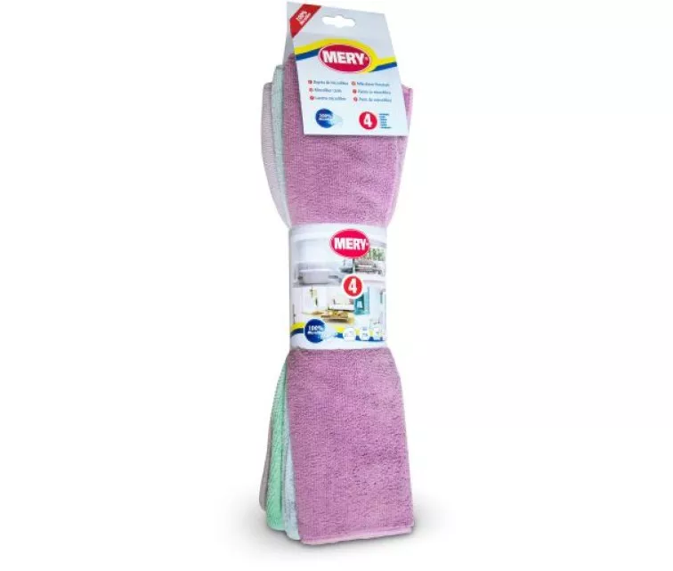 Салфетки из микрофибры 4шт 38х36см