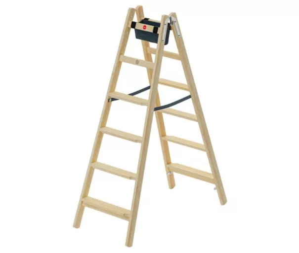 Двусторонняя лестница H77 ComfortLine / деревянная / ступени 2x6