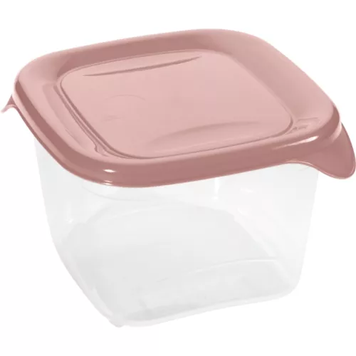 Square food container 1.2L Fresh&Go pink