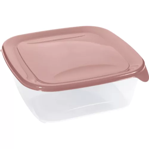 Square food container 1.7L Fresh&Go pink