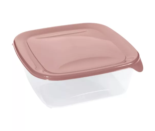 Square food container 1.7L Fresh&Go pink