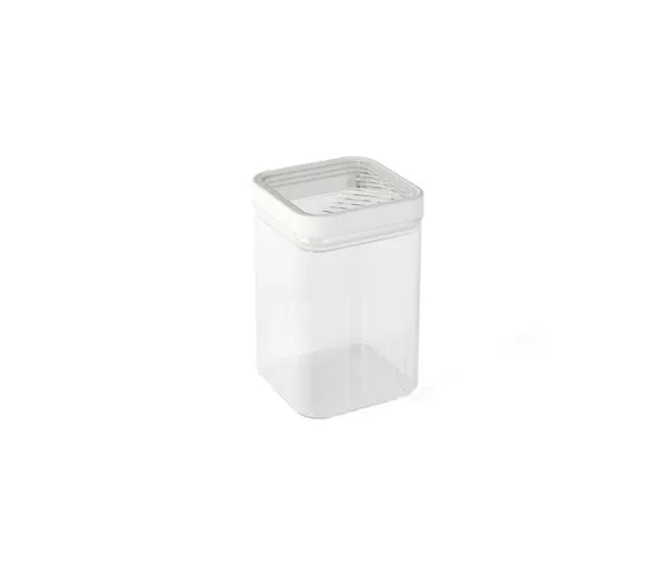 Sauso maisto laikymo indas 1,2 l Kara skaidrus/baltas