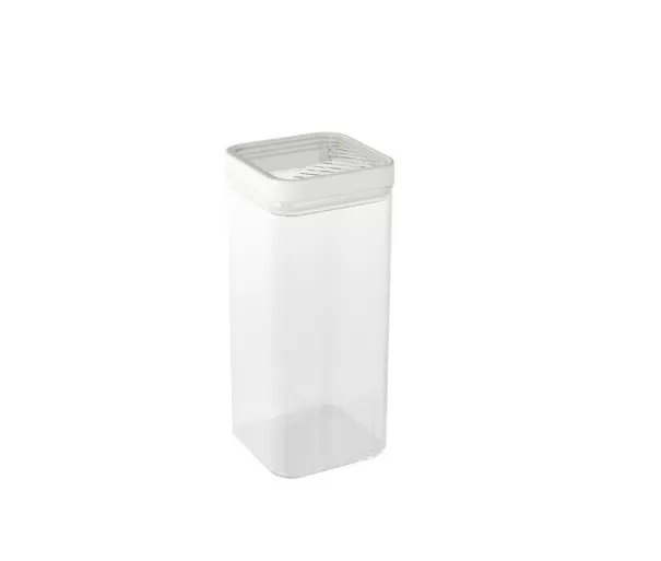 Sauso maisto laikymo indas 1,8 l Kara skaidrus/baltas