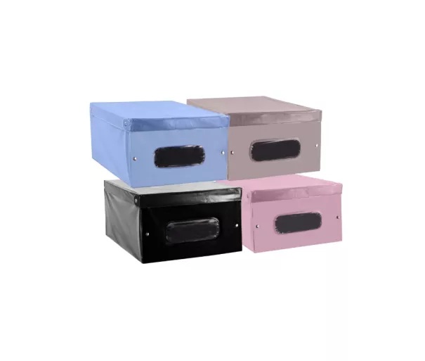 Kaste vinila 50x38x24cm Cloe PVC asorti