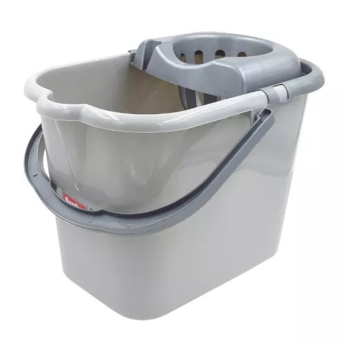 Ведро овальное 15л с отжимом и металлической ручкой 