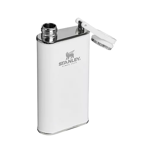Blašķe The Easy-Fill Wide Mouth Flask 0,23L glancēti balta 