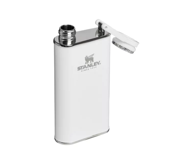 Blašķe The Easy-Fill Wide Mouth Flask 0,23L glancēti balta