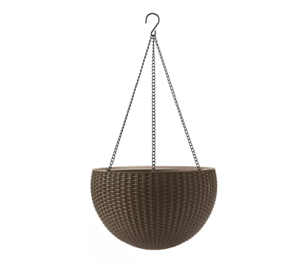 Flowerpot Hanging Sphere Planter light brown
