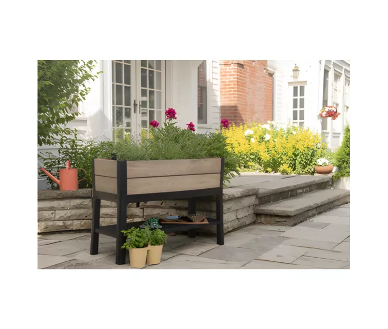 Flower pot Deco Elevated Garden Bed 48L Ashwood