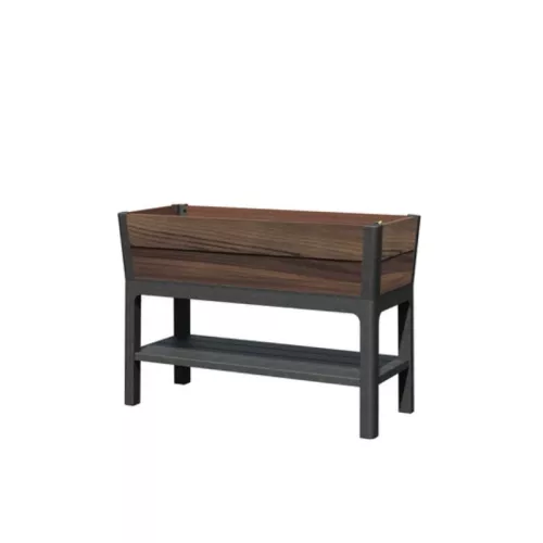 Flower pot Deco Elevated Garden Bed 48L Walnut