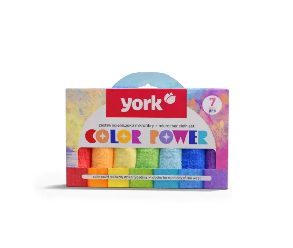 Mikropluošto šluosčių rinkinys „Color Power“ 7 vnt.