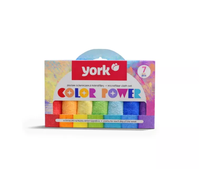 Mikropluošto šluosčių rinkinys „Color Power“ 7 vnt.