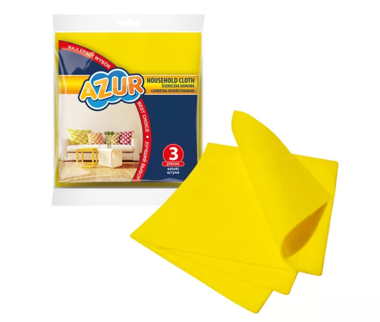 Saimniecības lupatiņas AZUR 3 gab