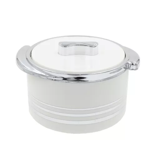 Termotrauks 1,5L balts/hromēts 