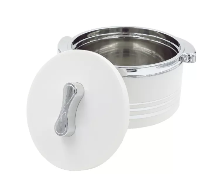 Termotrauks 2,5L balts/hromēts