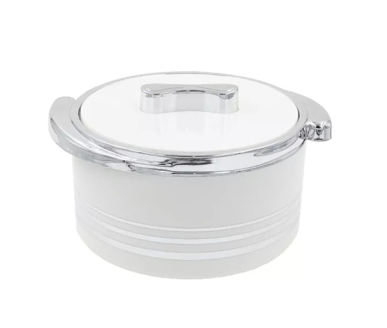 Termotrauks 2,5L balts/hromēts