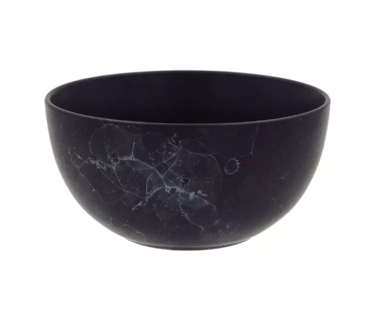 Bļodiņa 600ml Ø14cm melns marmors