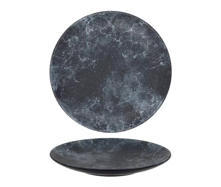 Šķīvis Ø20,5cm melns marmors
