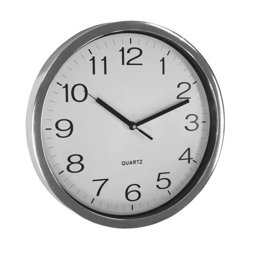 Wall clock Ø31cm silver/chrome