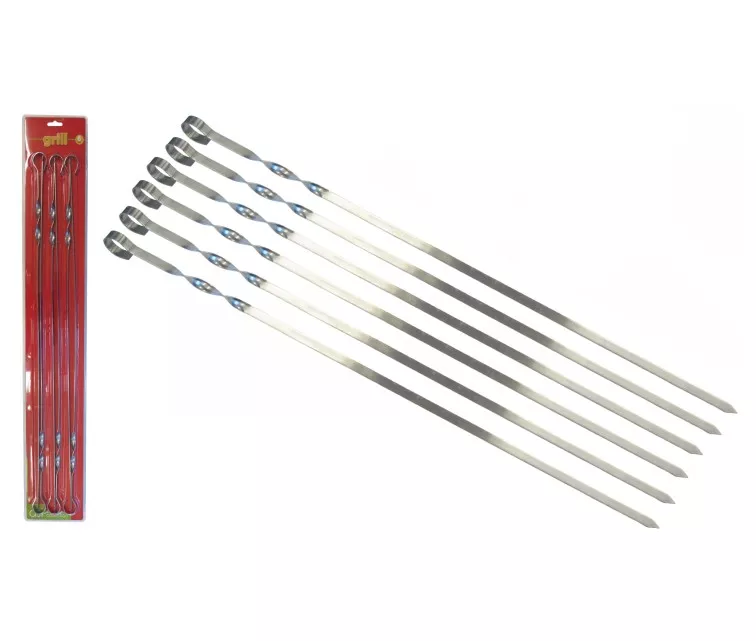 Набор шампуров 6 шт. / 60 см / 1,5 мм