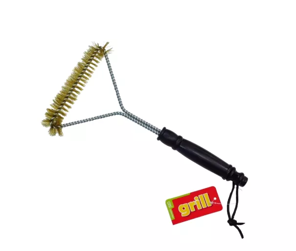 Grill brush with brass wire 30.5 cm