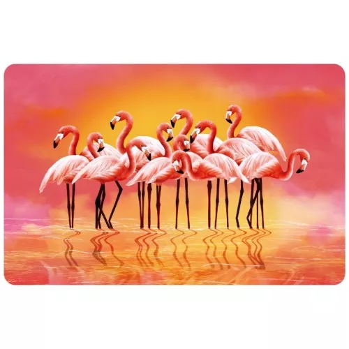 Placemat 43.5x28cm flamingo