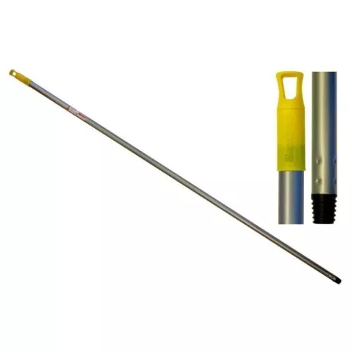 Ручка для щетки 140 см серая/желтая