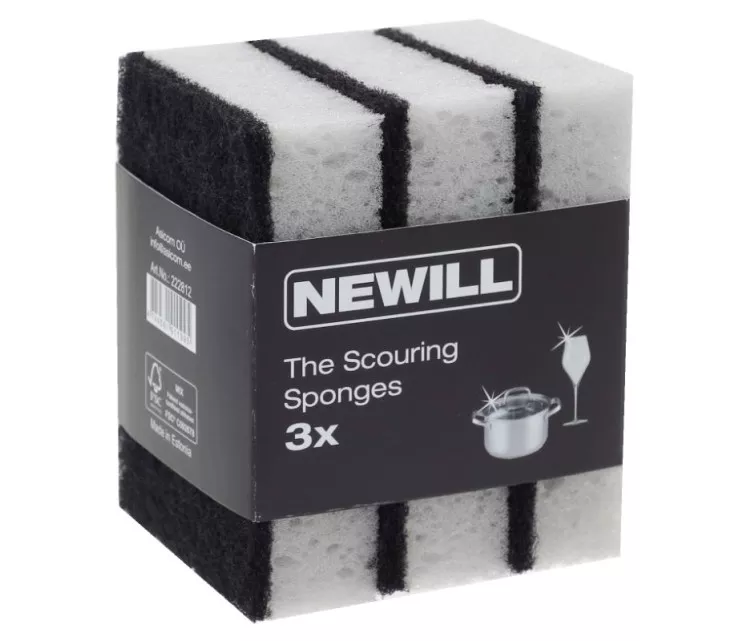 Käsnad nõudepesuks, 3 tk.