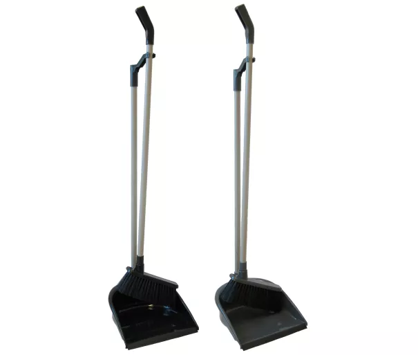 Long-handled brush for scooping
