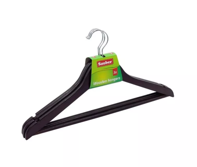 Деревянные вешалки  3шт./ темные