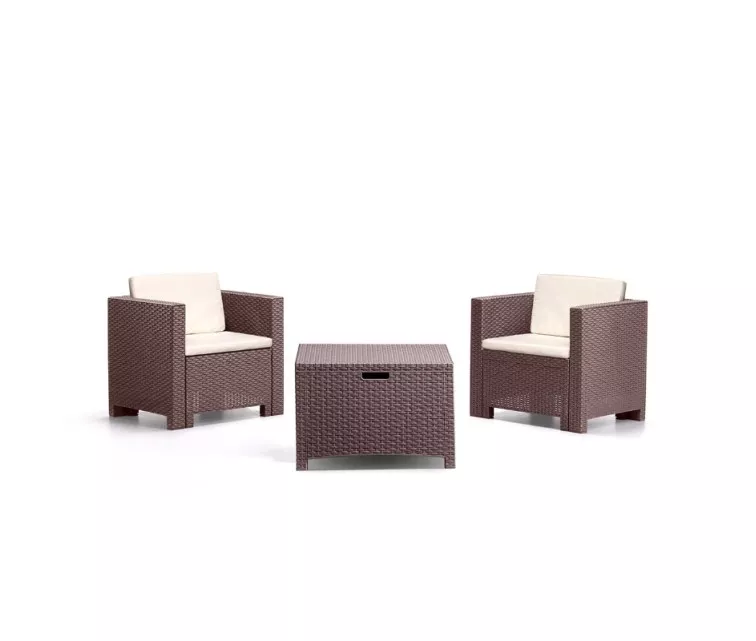 Garden furniture set Set Colorado 2 brown