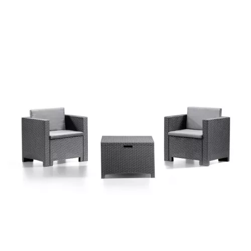 Garden furniture set Set Colorado 2 gray