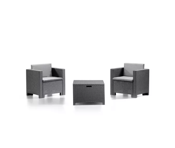Garden furniture set Set Colorado 2 gray