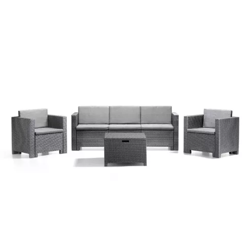 Garden furniture set Set Colorado 3 grey