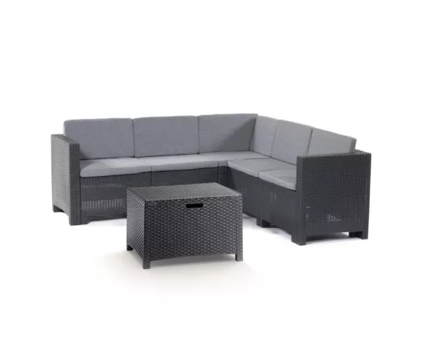 Sodo baldų komplektas Set Colorado Corner pilkas