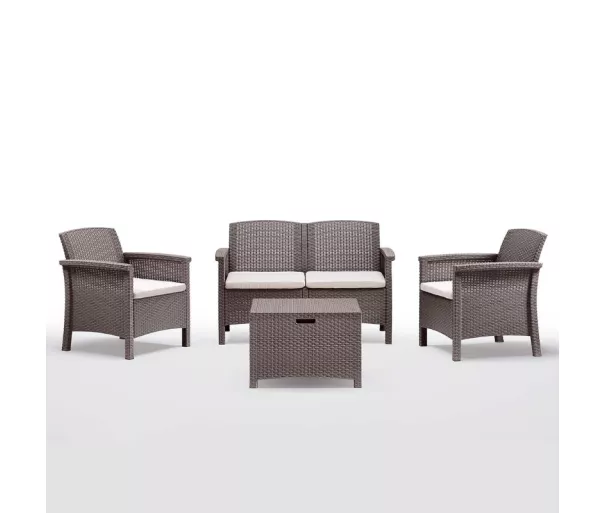 Garden furniture set Set Venezia 2 brown
