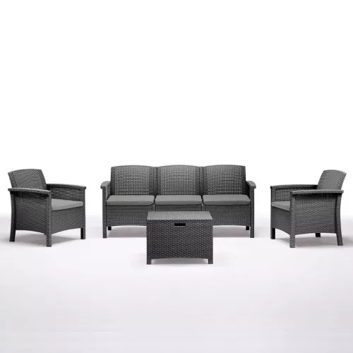 Garden furniture set Set Venezia 3 grey