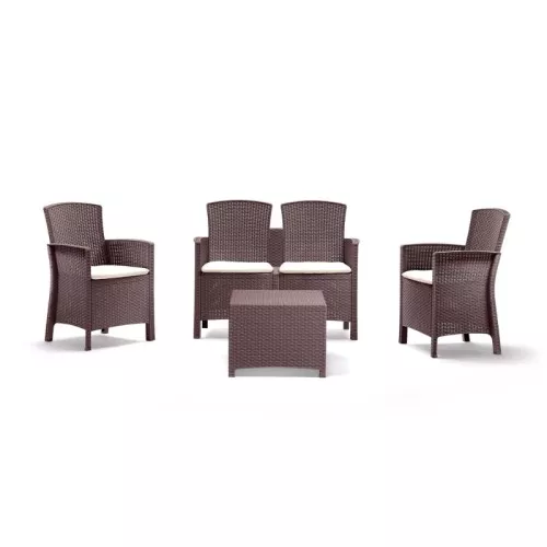 Garden furniture set Set Lido 2 Storage brown