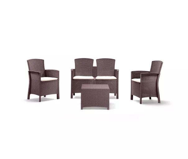 Garden furniture set Set Lido 2 Storage brown