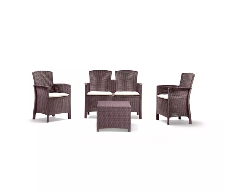 Комплект садовой мебели Set Lido 2 Storage коричневый