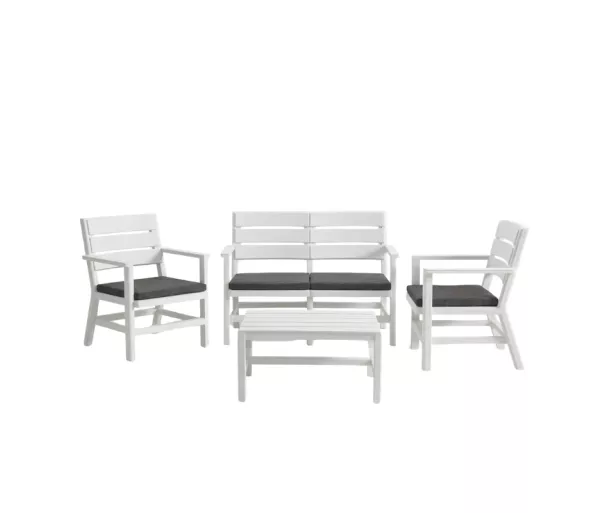 Garden furniture set Doghe white