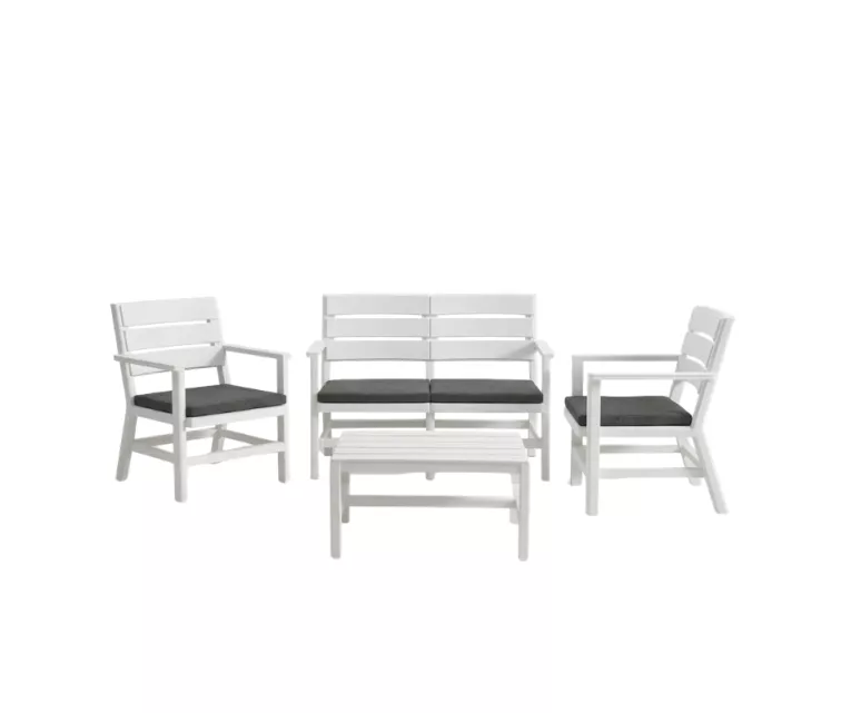Garden furniture set Doghe white