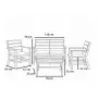 Garden furniture set Doghe white