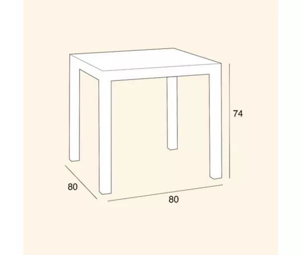Garden table Dallas grey