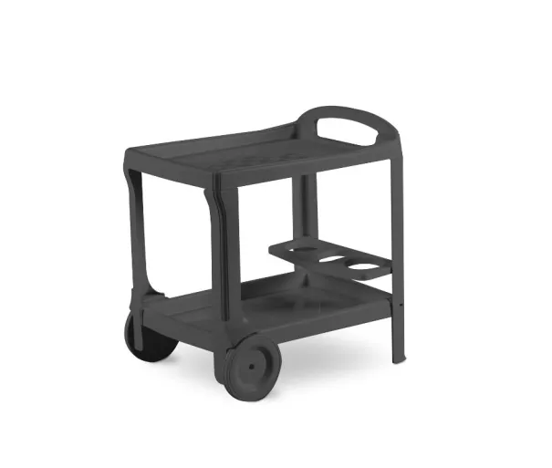 Borneo food trolley 52x68x70cm grey